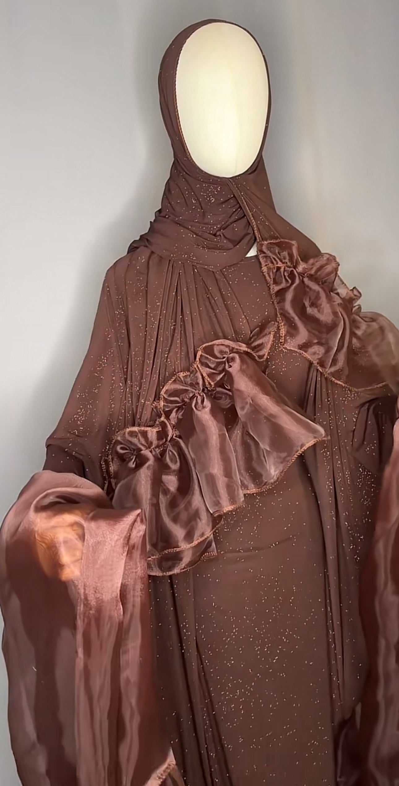 Brown organza set